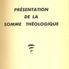 Présentation de la somme théologique