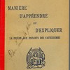 Manière d’apprendre et d’expliquer la prière aux enfants des catéchismes 