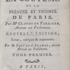 Nouveau commentaire sur la coutume de la prévoté et vicomté de Paris
