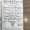 Les vrais entretiens spirituels de Saint François de Sales