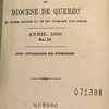 Rapport sur les missions du Diocèse de Québec et autres qui en ont ci-devant fait partie