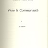 Vivre la Communauté