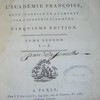 Dictionnaire de l'Académie françoise