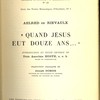Quand Jésus eut douze ans…