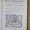 Sermons du feu Père Terrasson prêtre de L'Oratoire pour le Carême