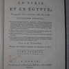 Voyage en Syrie et en Égypte, pendant les années 1783, 84 et 85...