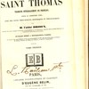 La somme théologique de saint Thomas