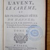 Sermons pour l'avent, le carême, et les principales fêtes de l'année