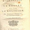 Instructions d'un père à ses enfans, sur la nature et sur la religion