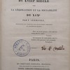 L'influence de la philosophie du XVIIIe siècle sur la législation et la société du XIXe