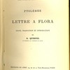 Lettre à Flora
