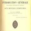 Leçons d’introduction générale théologique, historique et critique aux Divines Écritures