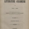 La littérature canadienne de 1850 à 1860