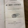 Exposition des principes du droit canonique