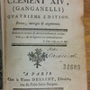 La vie du pape Clément XIV (Ganganelli)