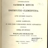 Decreta authentica congregationis sacrorum rituum instructio clementina ex actis ejusdem collecta in usum cleri commodiorem ordine alphabetico