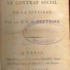 Observations sur le Contrat social de J.J. Rousseau