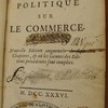 Essai politique sur le commerce