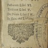 Publii Ovidii Nasonis, Fastorum Libri VI, Tristium Libri V, de Ponto Libri IV, in Ibin, ad Liviam