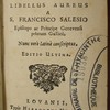 Introductio ad vitam devotam, pro singulis hominum statibus libellus aureus