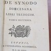 Benedicti XIV Pont. Max., De Synodo diocesana libri tredecim