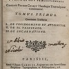 Institutiones theologicae, quas ad usum seminariorum e propriis suis praelectionibus