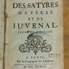 Traduction nouvelle des Satyres de Perse et de Juvénal