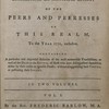 The Complete English Peerage : Or, a Genealogical and Historical Account of the Peers and Peeresses of this Realm, to the Year 1772, Inclusive