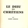 Le Dieu des chrétiens