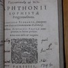 Aphthoniou Sophistou Progymnasmata kai muthoi, Aphthonii Sophistæ Progymnasmata