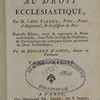 Institution au droit ecclésiastique