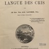 Dictionnaire de la langue des Cris