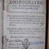 Les Aphorismes d'Hippocrate, avec le commentaire de Galien sur le premier Livre