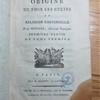 Origine de tous les cultes, ou, Religion universelle