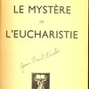 Le mystère de l’Eucharistie