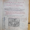 Thesaurus sacrorum rituum, seu, Commentaria in rubricas Missalis et Breuiarii Romani