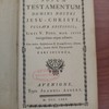 Novum Testamentum Domini Nostri Jesu-Christi
