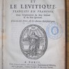 L'exode et le Lévitique