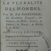 Entretiens sur la pluralité des mondes