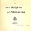 De Vera Religione et Apologetica