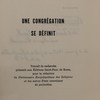 Une congrégation se définit