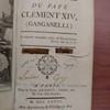 La vie du Pape Clément XIV, (Ganganelli)