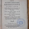 Divinae fidei analysis, seu De fidei Christianae resolutione libri duo