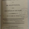 Lettres choisies de mesdames de Sévigné et de Maintenon, avec une préface et des notes par M. l'Abbé de Lévizac