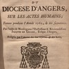Conférences ecclésiastiques du diocèse d'Angers, sur les actes humains