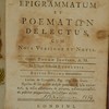 Novus græcorum epigrammatum et poematōn delectus, cum nova versione et notis