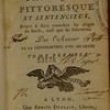 Dictionnaire critique, pittoresque et sentencieux, propre à faire connoître les usages du siècle ainsi que ses bizarreries