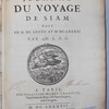 Journal du voyage de Siam fait en M. DC. LXXXV. et M. DC. LXXXVI