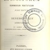 Caeremoniale Episcoporum summorum pontificum jussu editum et benedicto XIV auctum et castigatum