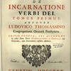 Dogmatum Theologicorum de Incarnatione verbi dei